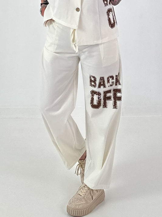 Broek BACK OFF - off white