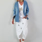 Jeans Blazer mit Ösendetails