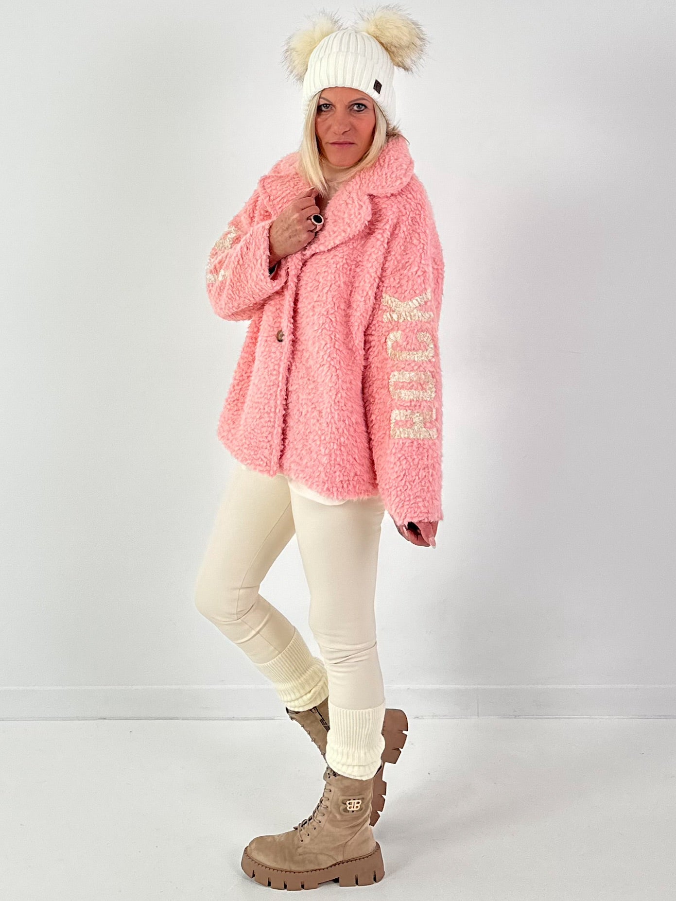 Teddyjas model "Cuddle Rock" - roze