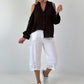 Bluse mit cold shoulder Detail - schoko