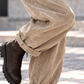 Weiche Ballon-Cordhose mit Gürtel - stone-washed-beige