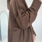 Oversized Hoodie Be Yourself - mokka