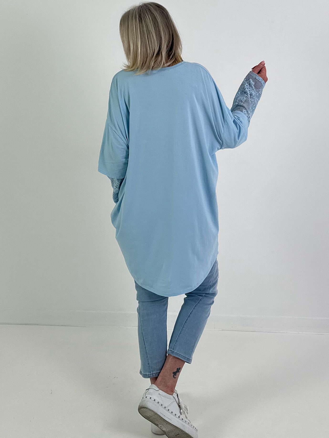 Shirt Modell "Soft Spark" - hellblau