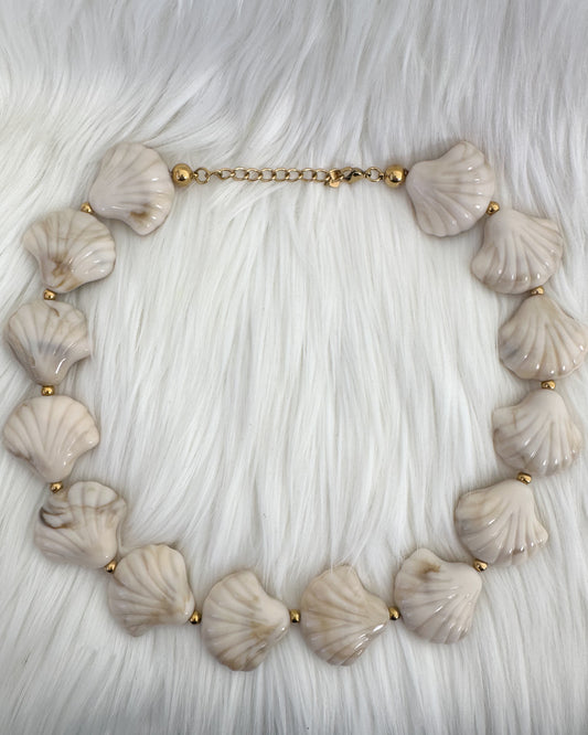 Schelpenketting - crème
