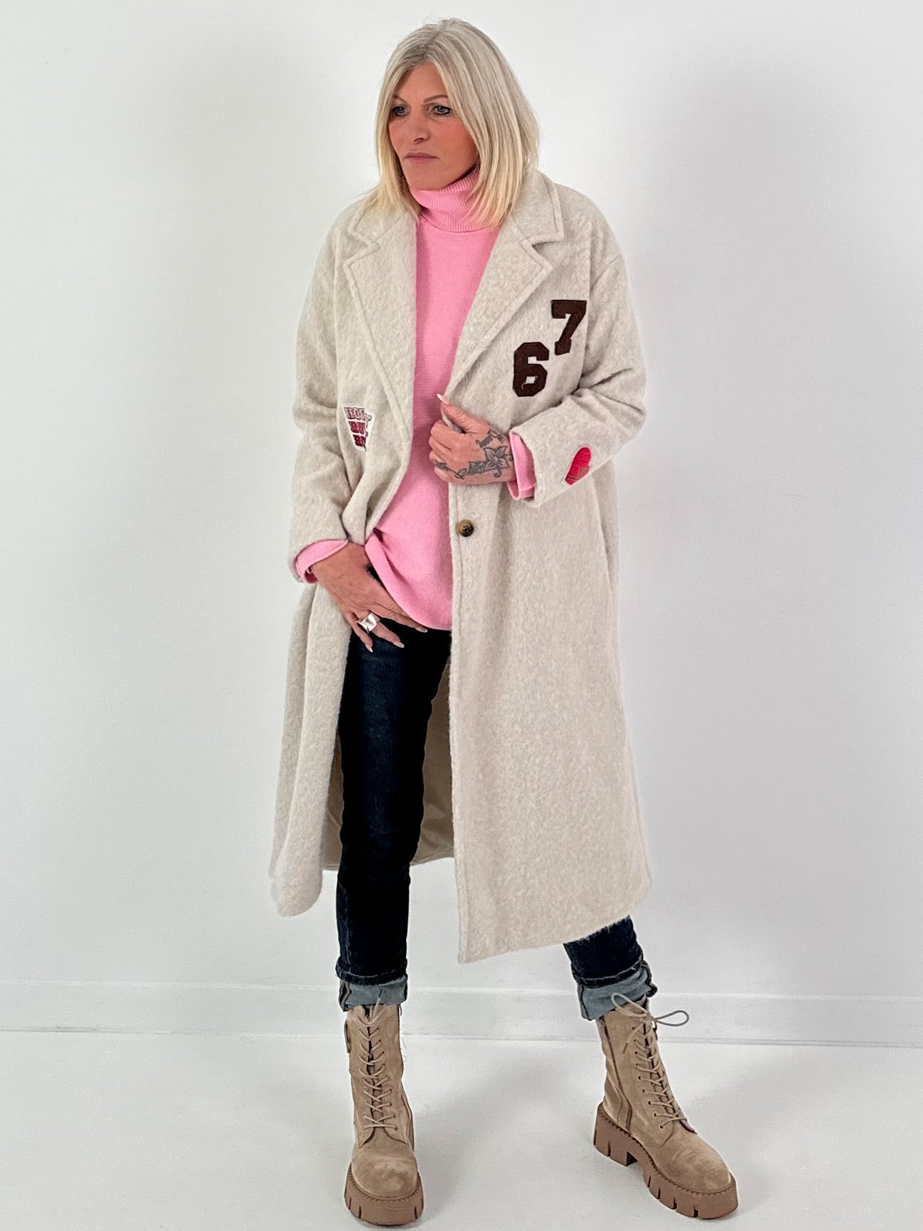 Jas model "Howdy Heart" - beige