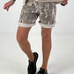 Sweat Short Camouflage mit Nieten - beige-mehrfarbig