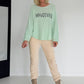 Weicher Pullover Whatever - mint