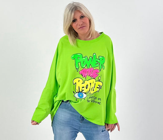 Sweatshirt model "Power" - groen