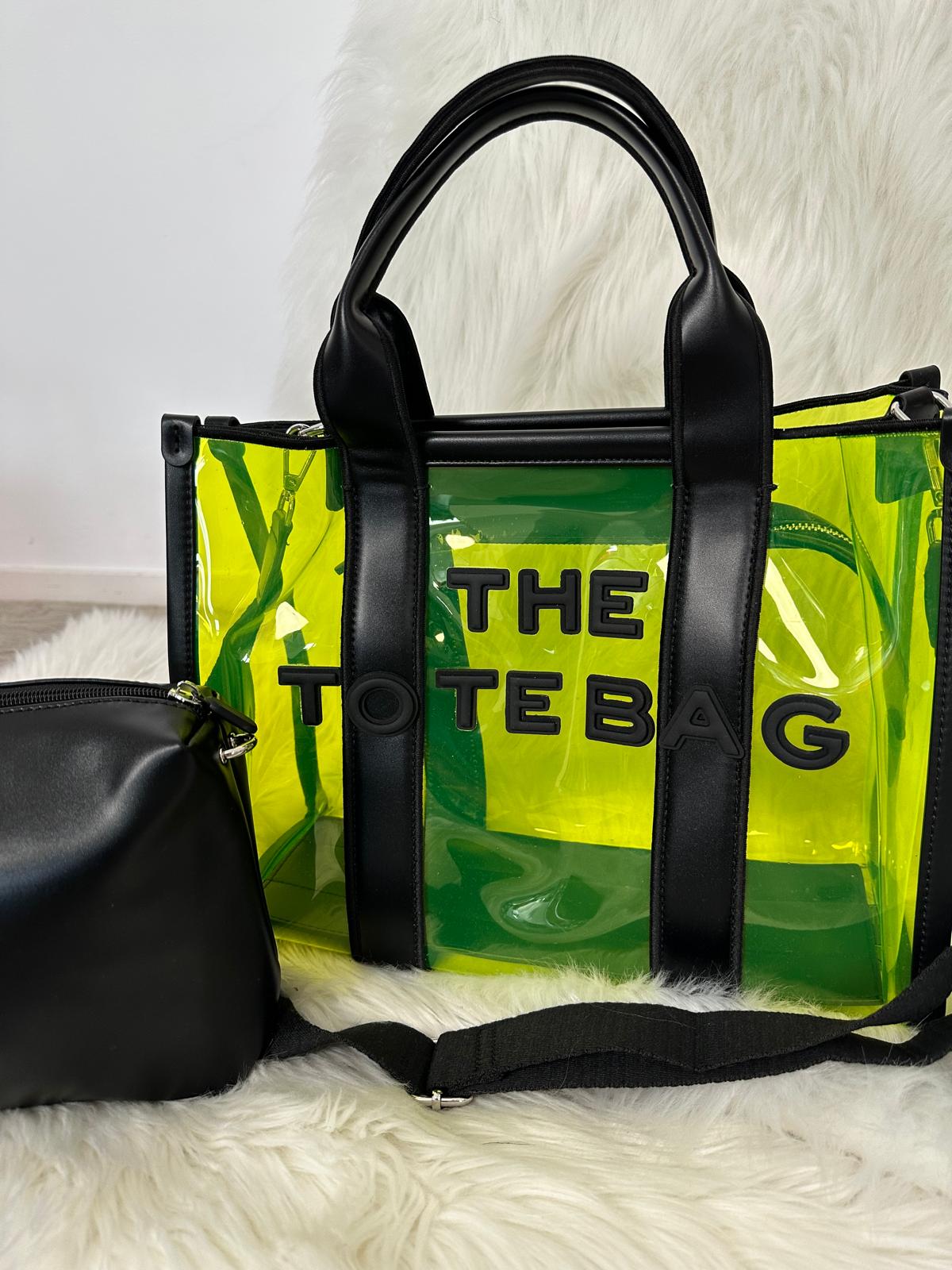 Bag in Bag Tasche "Whitney" - neon-gelb