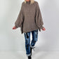 Oversized sweater model "Snuggle Arctic" - taupe