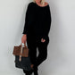 Oversized stone washed t-shirt - black