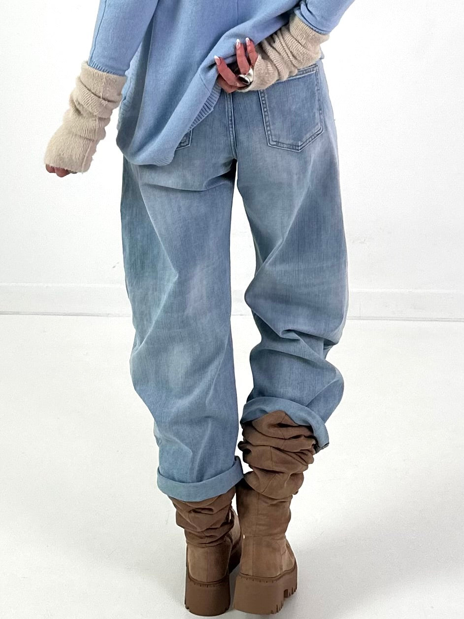 Jeans model "Twin Seam" - blue denim