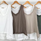 Layered look top - 4 colors