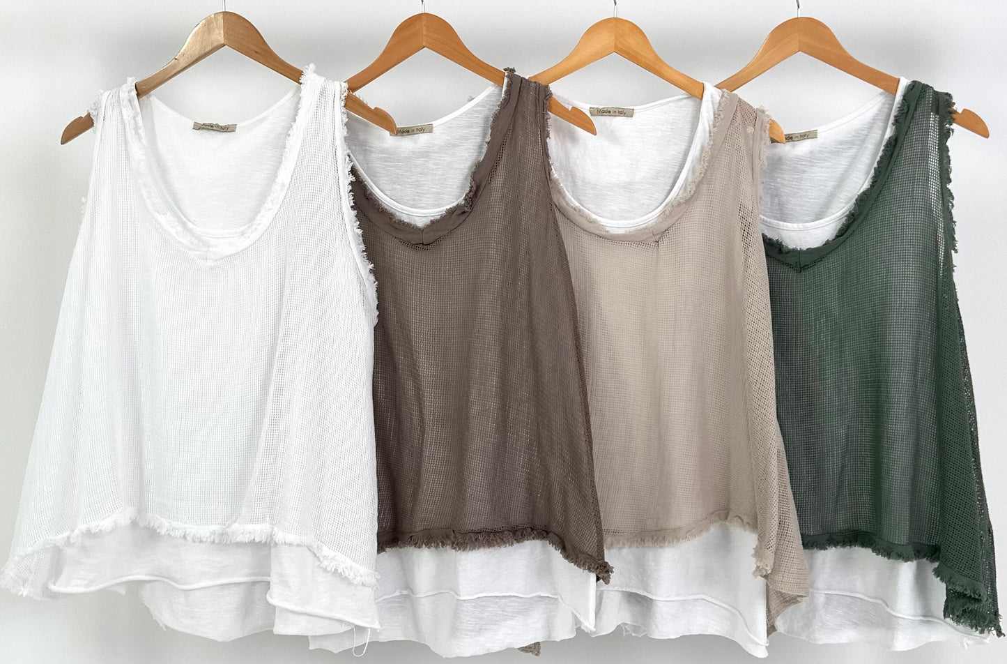 Layered look top - 4 colors