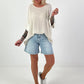 Textured shirt - cream
