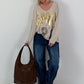 Oversized Shirt Amore - beige