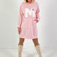 Long Hoodie/Kleid Modell "Edition M" - rosa