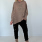 Oversized Hoodie Be Yourself - taupe
