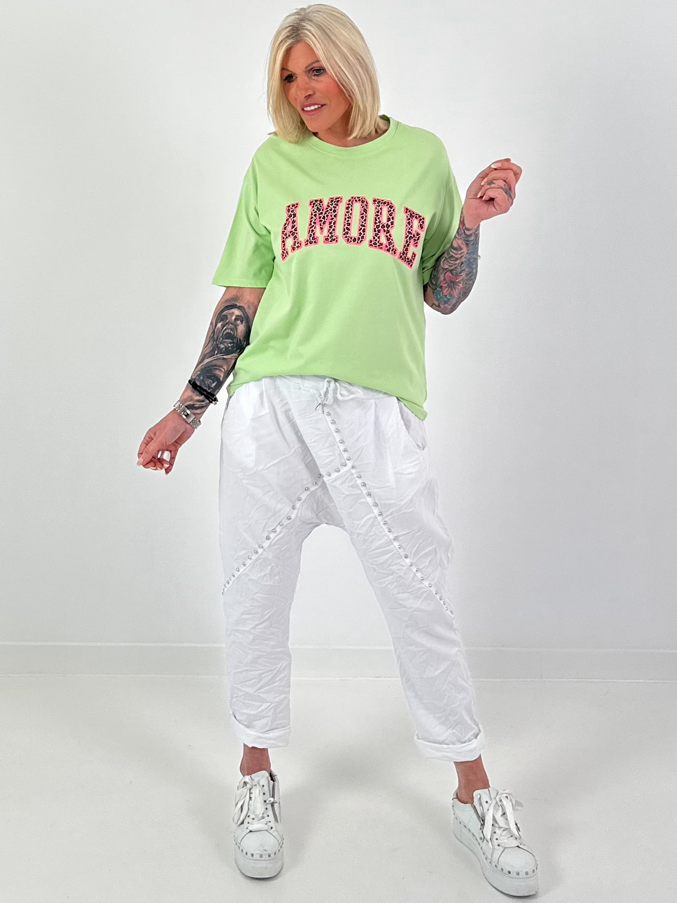 T-Shirt Amore - lindgrün