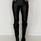 Vegane Lederleggings - schwarz
