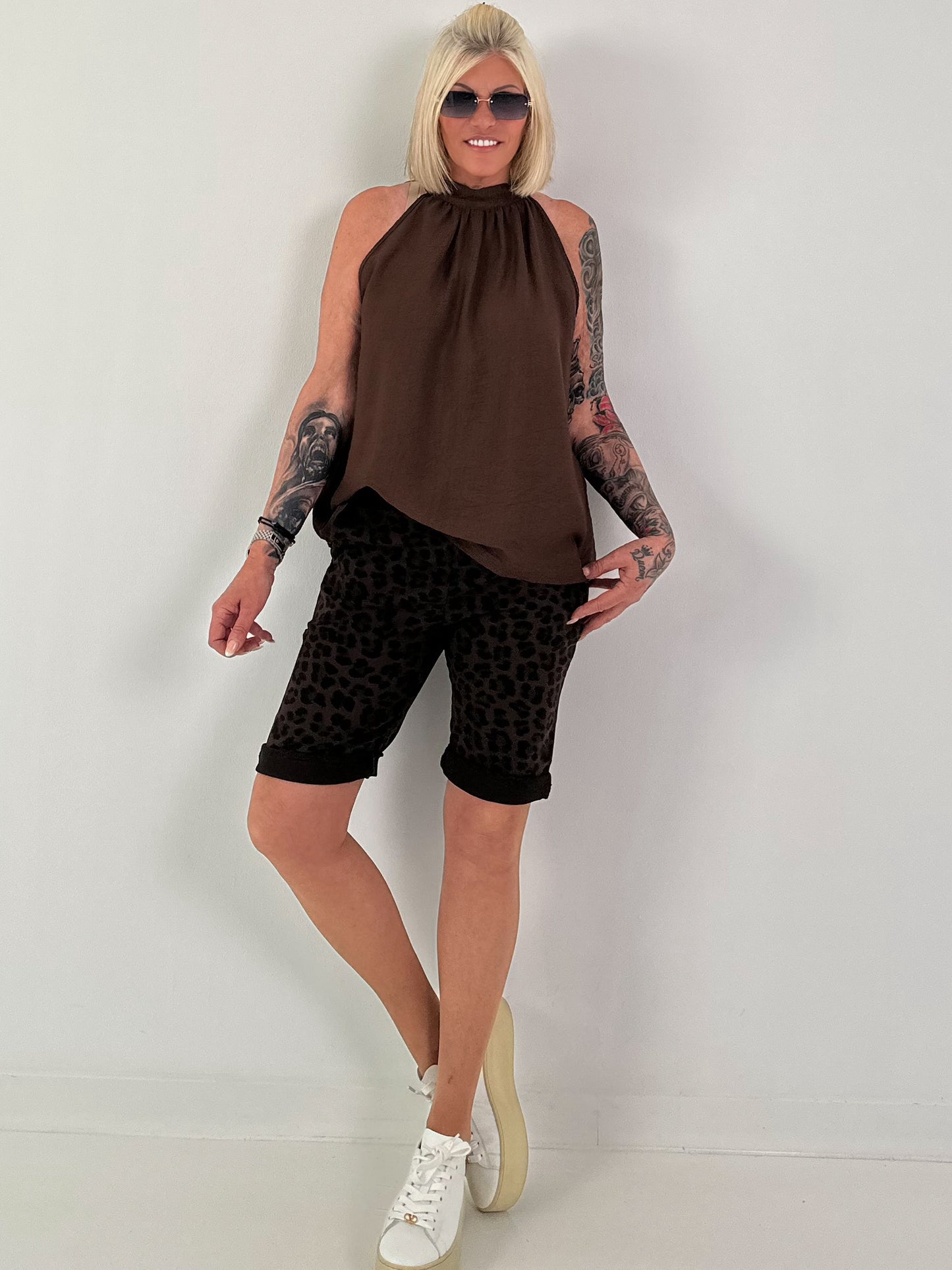 Neckholder Top -schoko