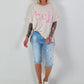 T-shirt Hej - beige