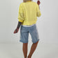Light Blouson with Tie Detail - Yellow