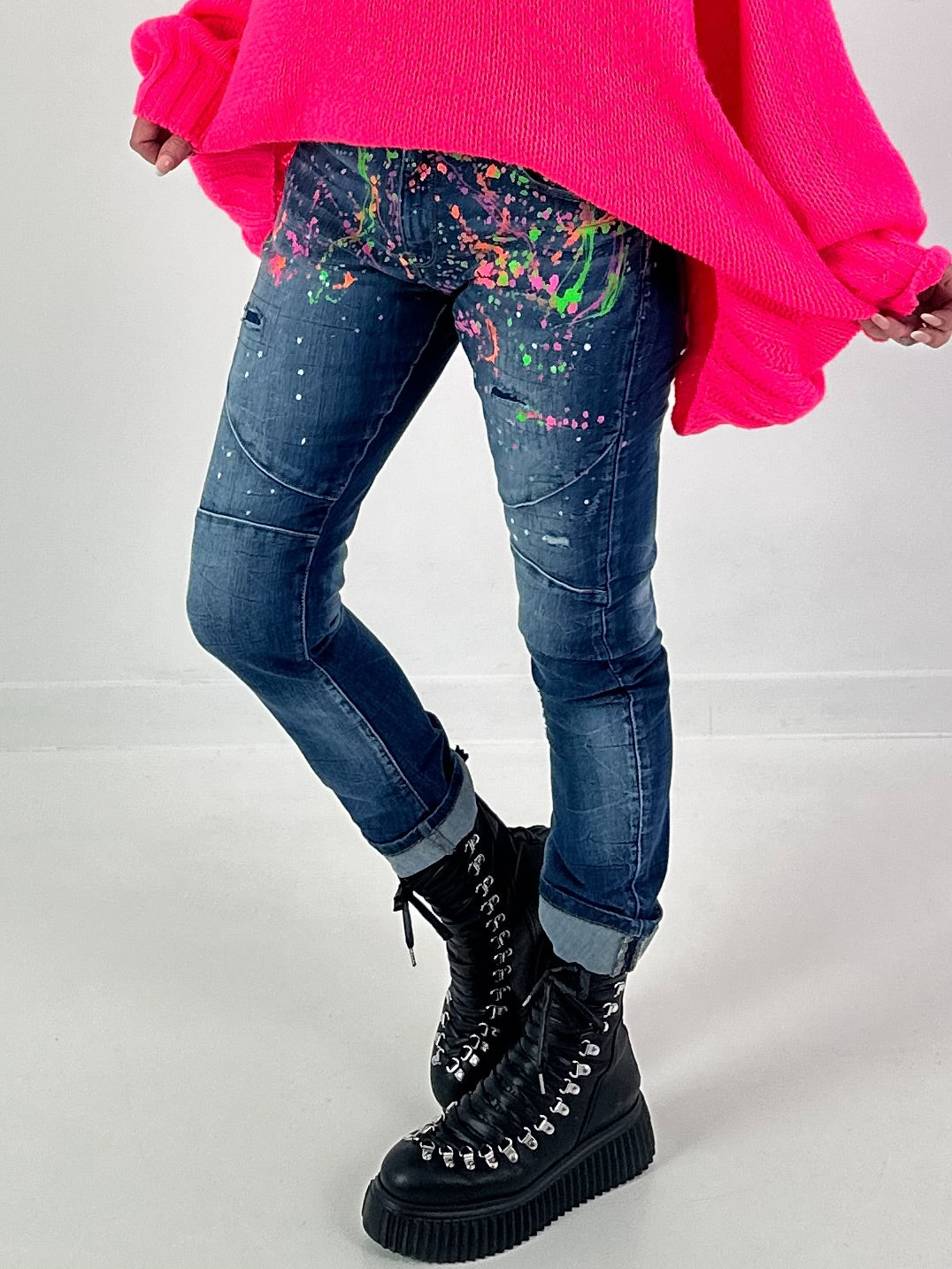 Jeans Modell "Color Riot" - blue denim