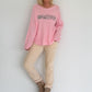 Weicher Pullover Whatever - rosa