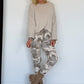 Kastiges Shirt - beige