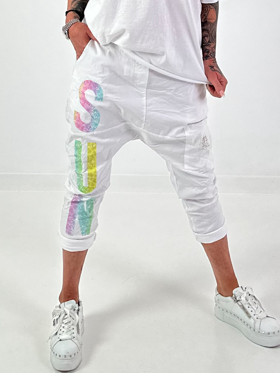 Baggy Hose Sun - weiss