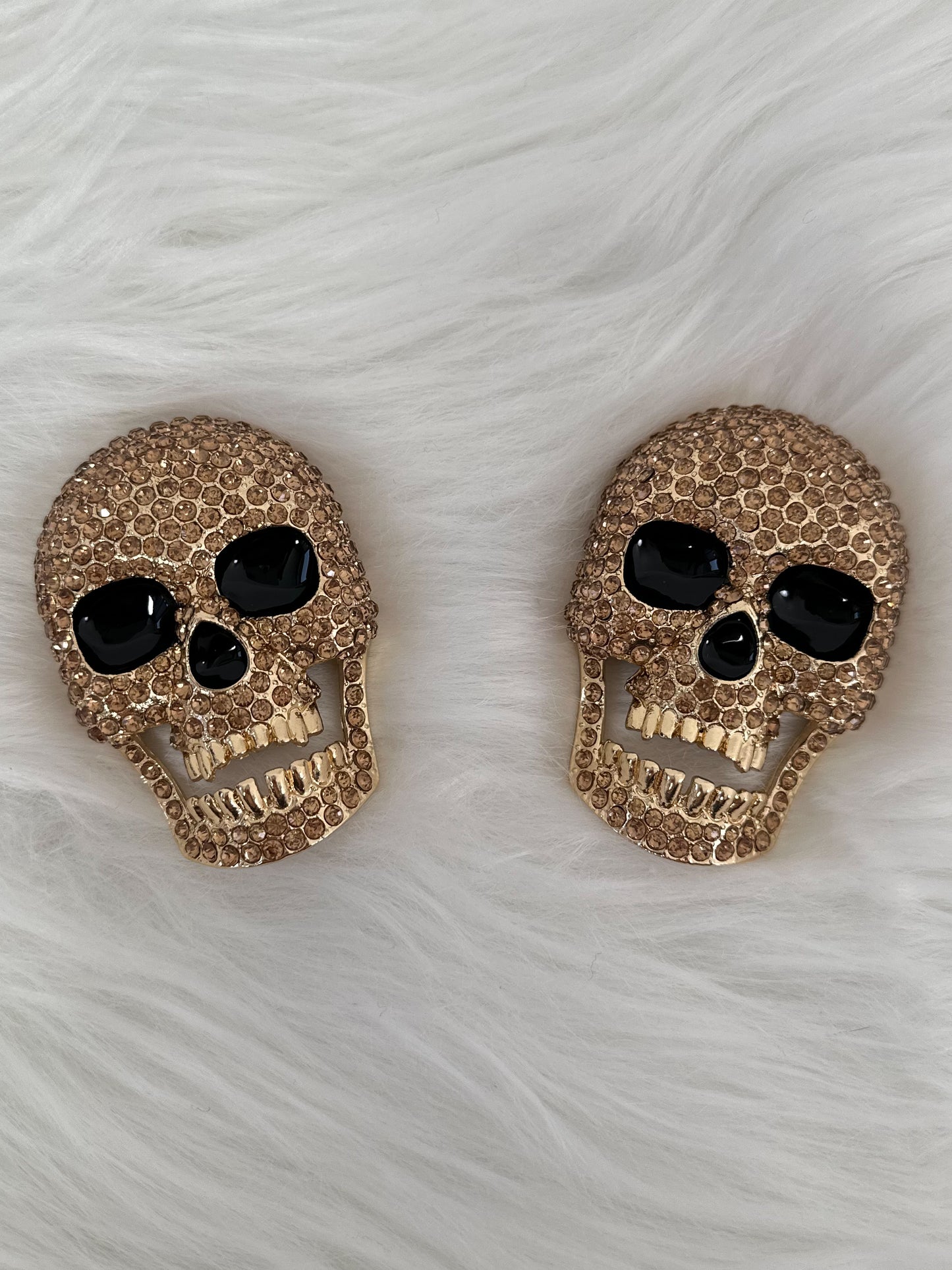 Magnetische broche "Schedel" - goud