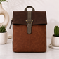 Backpack in vintage leather look - Brown -Coffee