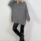 Longpullover/Kleid Modell "Embrace" - grau