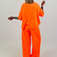 Short-sleeve sweater - neon orange