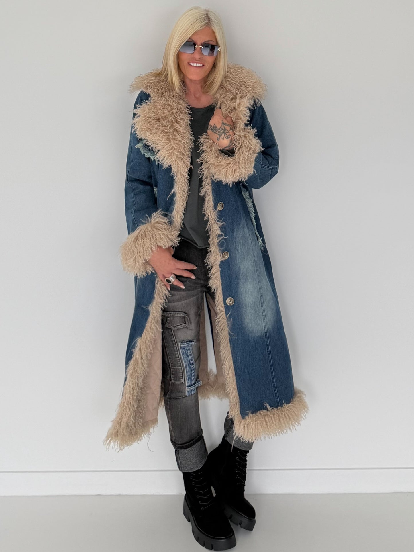 Fringed denim jacket