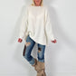 Oversized sweater model "Daily Soft" - ecru