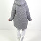 Mantel Modell "Flower Hope" - hellgrau