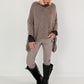 Soft Oversized Chunky Knit Sweater - taupe