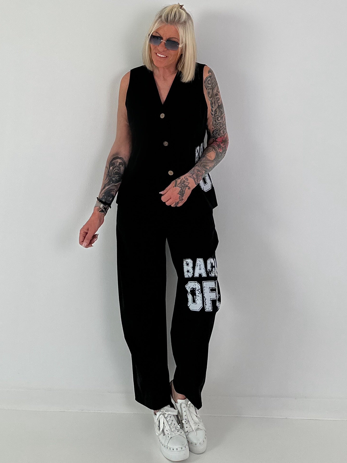 Weste BACK OFF - schwarz