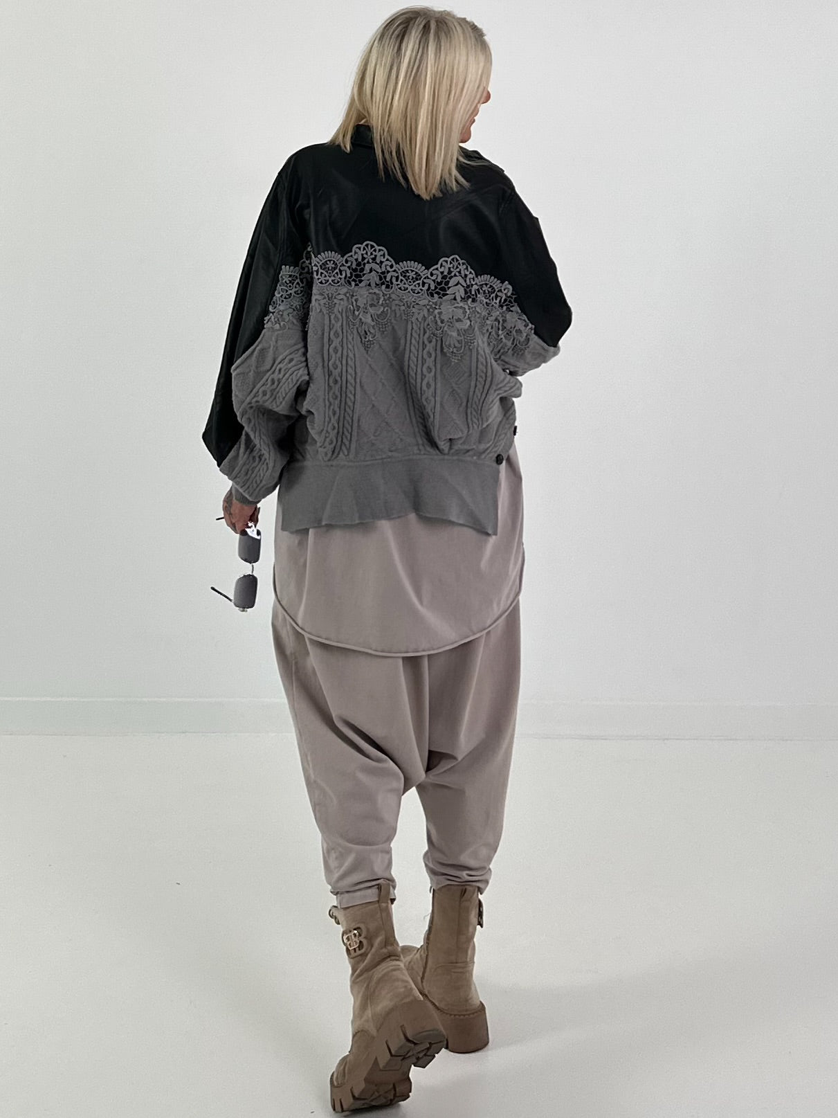 1 Jacke 2 Looks - schwarz-grau