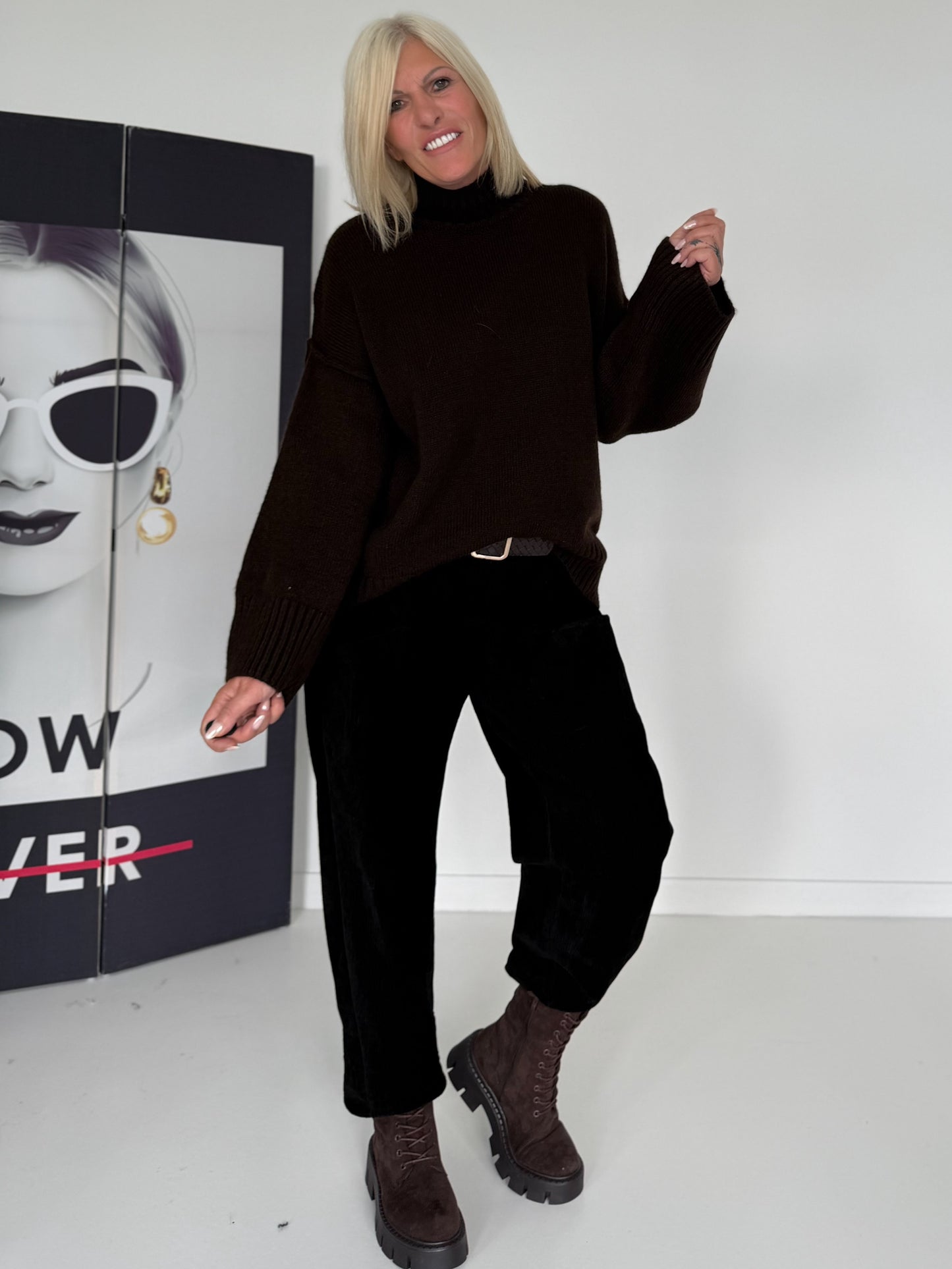 Kuscheliger Pullover - mokka