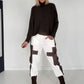 Basic Turtleneck-Pullover - mokka