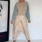 Strickjacke mit strassbesetzten Denim-Ärmeln - beige-denim