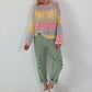 Grobstrickpullover mit Farbverlauf  - mehrfarbig