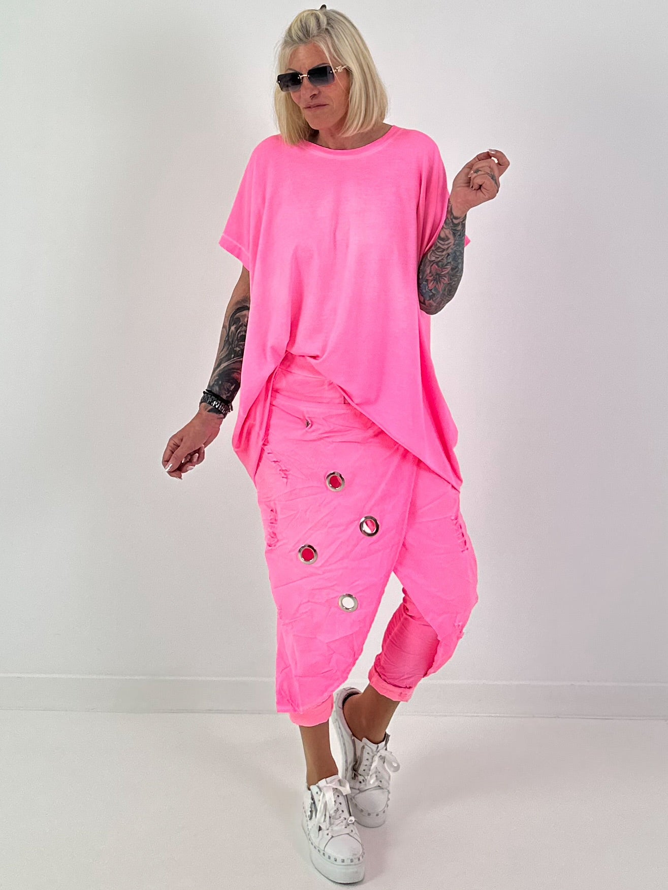 Oversized T-Shirt - neonpink