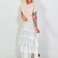 Striped fine-knit shirt - beige-white