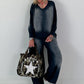 Lässiges Sweatshirt im Used-Look - marine