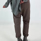 Sweatshirt Baggy mit aufgesetzten Taschen - taupe