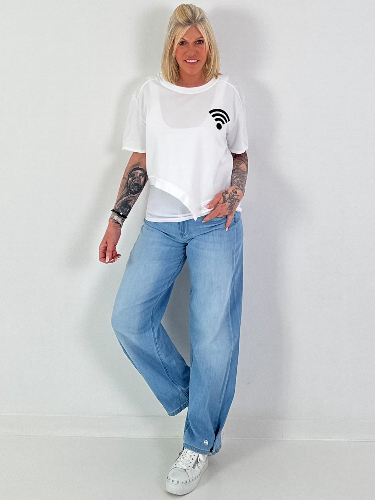 T-Shirt Connect Me - white